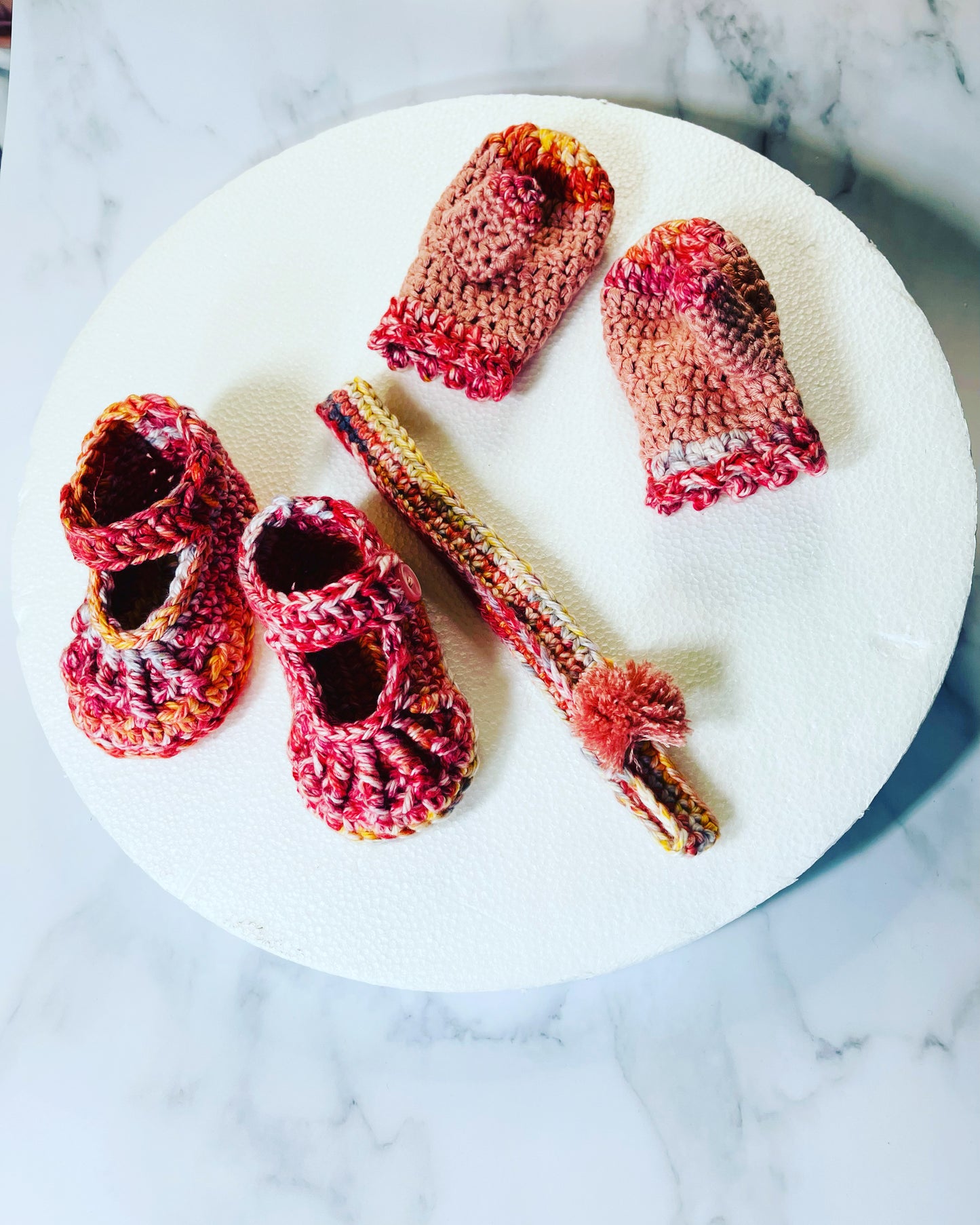 Cozy Headband, Mitten, and Mary Jane Shoes