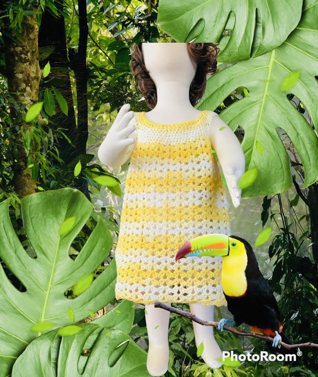 Yellow and White Toddler Dress